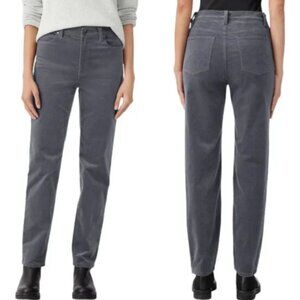 Eileen Fisher Organic Cotton Stretch Velveteen Pant Slim Fit, Full Length